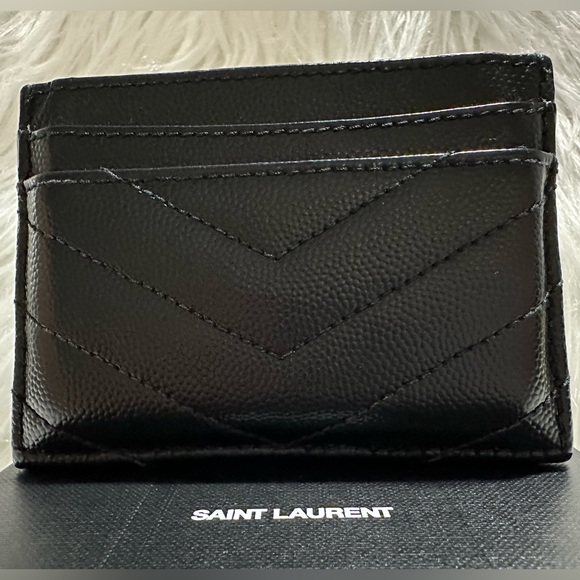 Saint Laurent YSL Monogram Matelassé Leather
Card Case EUC! - Picture 5 of 16
